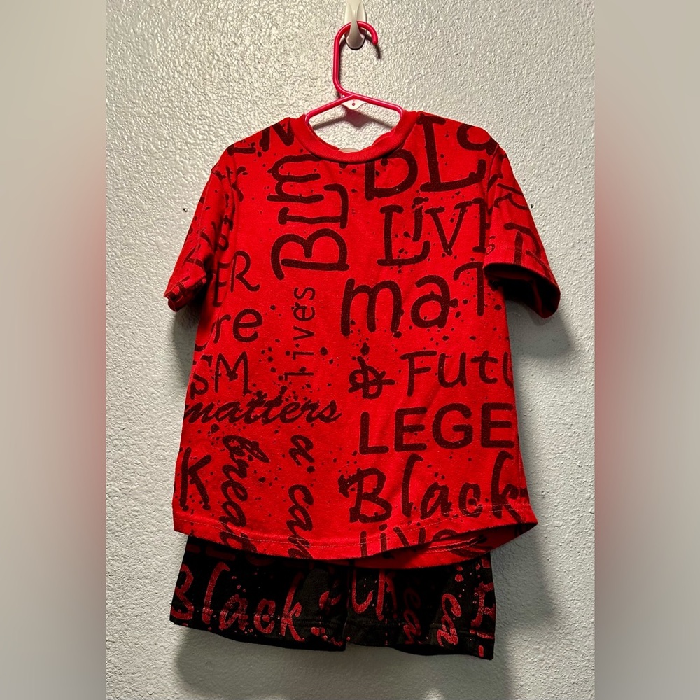 BLM T-shirt and Shorts Set